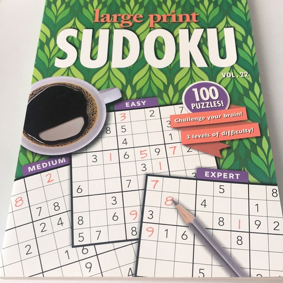 Easter Papp Publishing large print Sudoku puzzle books of 2 - Picture 2 of 3